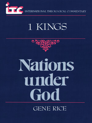cover image of 1 Kings
